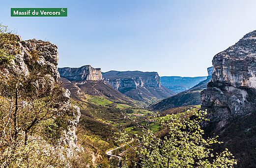 Vercors Massief, spectaculaire berglandschappen en steile kliffen in de Drôme.